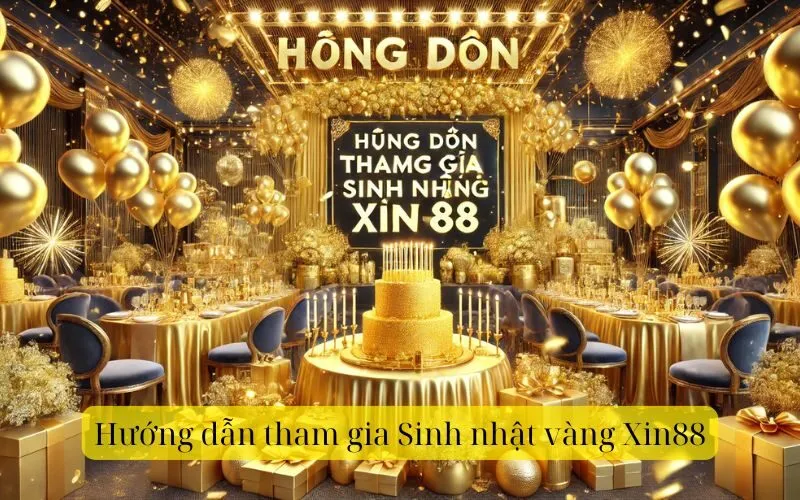 Hướng dẫn tham gia Sinh nhật vàng Xin88